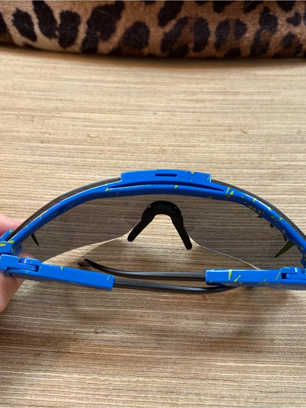 Pit Viper - Mirrored Shield Sports Sunglasses in Green-Blue Fade